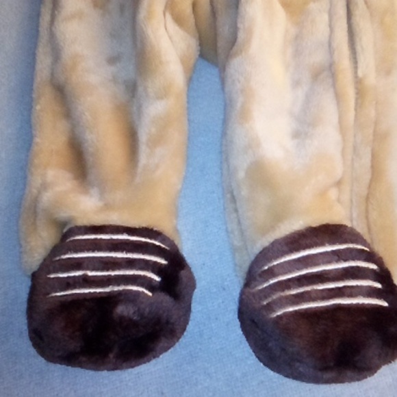 Like New, Mick Mack Baby Boys 6-9 Month Football Plush Fleece Coverall - Picture 4 of 10